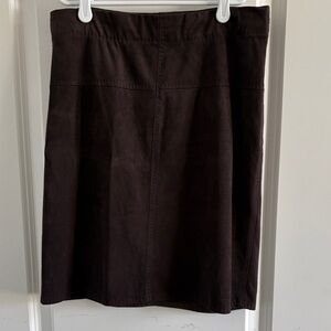 Max Studio Faux suede Brown Women's Skirt
